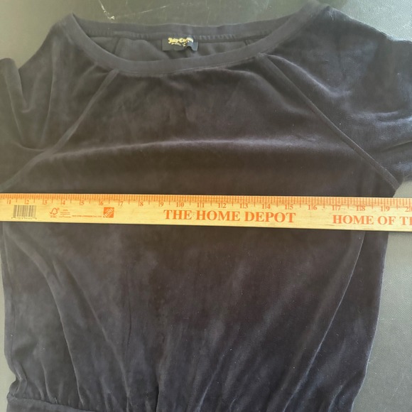 Juicy Couture Velour Jumpsuit Coveralls Womens M Black Juicy Mania Retro Y2K - Picture 6 of 13